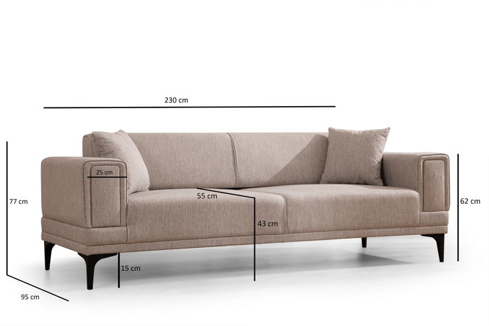 Atelier Del Sofa Horizon - Marrón claro